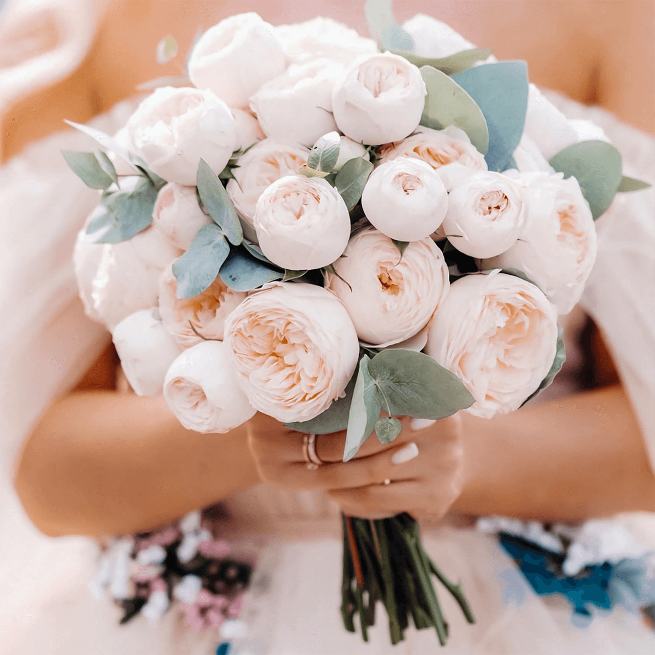 Florist in studio